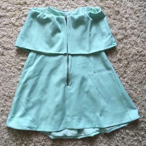 Kittenish Mint Blue Romper - Picture 2 of 3